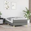 vidaXL Box Spring Bed Frame Dark Grey Single Fabric (UK/IE/FI/NO only)