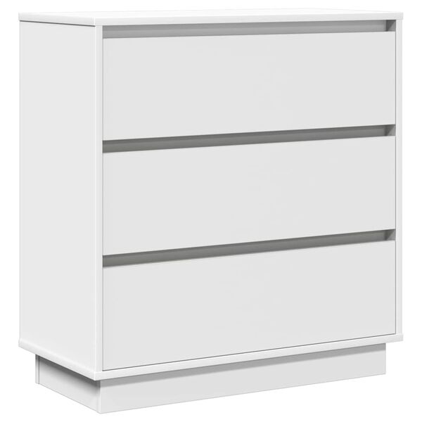 vidaXL Bedside Cabinet White 71 x 34.5 x 75 cm Engineered wood