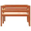 vidaXL Kids' Bed Frame without Mattress Wax Brown 90x200 cm