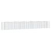 vidaXL Arched Gabion Raised Bed 600x50x100 cm Galvanised Iron