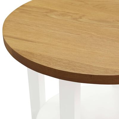 vidaXL Lamp Table 40x50 cm Solid Oak Wood