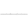 vidaXL Sliding Door Hardware Kit 200 cm Stainless Steel Silver