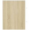 vidaXL 2 Piece Bathroom Furniture Set White and Sonoma Oak Engineered Wood