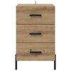 vidaXL Bedside Cabinet Artisan Oak 40 x 40 x 66 cm Engineered Wood
