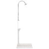 vidaXL Garden Shower White Wood