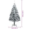 vidaXL Artificial Christmas Tree with 300 LEDs with Stand Green 240 cm