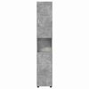 vidaXL Bathroom Cabinet Set TULUM Concrete Grey 37 x 31.5 x 203 cm