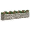 vidaXL Gabion Raised Bed Galvanised Iron 600x100x100 cm