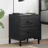 vidaXL Bedside Cabinet Black 36x30x45 cm Solid Pinewood