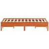 vidaXL Bed Frame without Mattress Wax Brown 120x190 cm Small Double Solid Wood Pine
