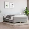 vidaXL Box Spring Bed Frame Light Grey Double Fabric (UK/IE/FI/NO only)