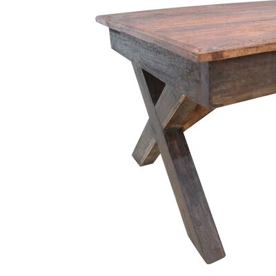 vidaXL Coffee Table Solid Reclaimed Wood 110x60x45 cm