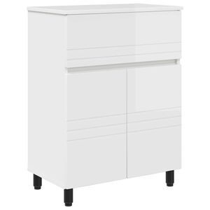 vidaXL Bathroom Vanity Unit High Gloss White 60 x 35 x 80 cm
