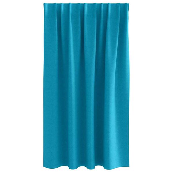 vidaXL Blackout Curtains with Rings 2 pcs Turquoise 140 x 140 cm