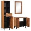 vidaXL Bathroom Sets with Drawer Acacia Brown Winish Solid Mango Wood