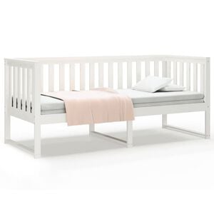 vidaXL Day Bed without Mattress White 80x200 cm Solid Wood Pine