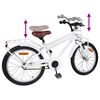 vidaXL Kids Bike 18'' for 5-7 Years Old White