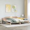 vidaXL Daybed with Trundle without Mattress 90x190 cm Single Solid Wood