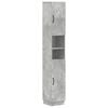 vidaXL Bathroom Cabinet with Open Shelf HOORN Concrete Grey