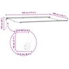 vidaXL Awning Frame Anthracite 4.5 x 3 m Powder-coated Steel