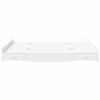 vidaXL Storage Bed Frame White 150 x 200 cm Engineered Wood