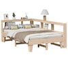 vidaXL Bookcase Bed without Mattress 140x190cm Solid Wood Pine