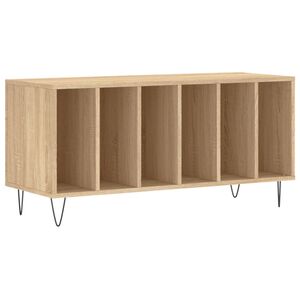 vidaXL Record Cabinet Sonoma Oak 100x38x48 cm Engineered Wood