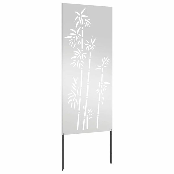 vidaXL Garden Privacy Screen Silver 50 x 140 cm Galvanised steel
