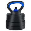 vidaXL 4-in-1 Dumbbell Set Black and Blue 121 x 19.5 x 19.5 cm