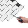 vidaXL Subway Tile 10 pcs White Black 30.5 x 30.5 cm