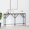 vidaXL Console Table Artisan oak 140 x 23 x 75 cm