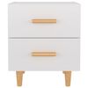 vidaXL Bed Cabinets 2 pcs High Gloss White 40x35x47.5 cm