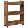 vidaXL Cabinet with Wheel Old Wood 60 x 22 x 79 cm