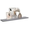 vidaXL Floating Wall Shelf Grey 120x23.5x3.8 cm MDF