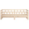 vidaXL Pull-out Day Bed without Mattress Solid Wood Pine 2x(90x190) cm