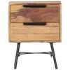 vidaXL Bedside Cabinet 40x30x50 cm Solid Acacia Wood