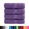 vidaXL Premium Wash Towels SOLUND 4 pcs Purple 30x30 cm 600 gsm