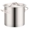 vidaXL 3 Piece Stock Pot Set 50/21/6 L Stainless Steel