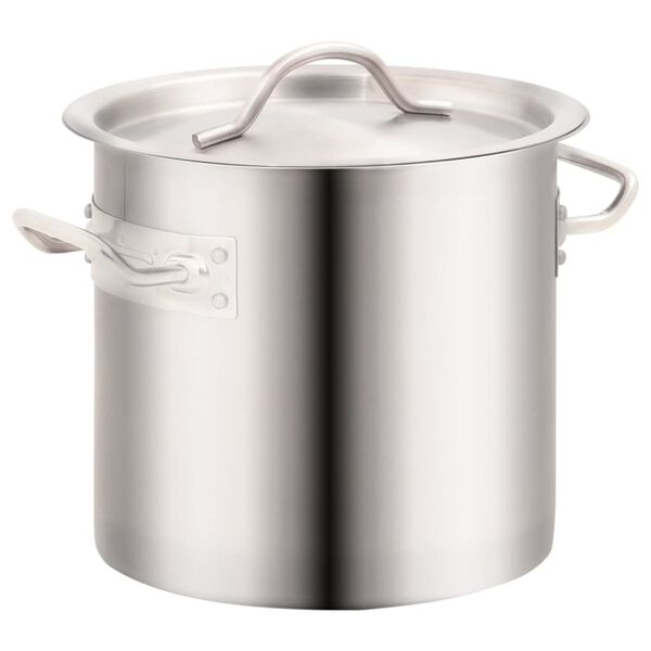 vidaXL 3 Piece Stock Pot Set 50/21/6 L Stainless Steel