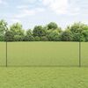 vidaXL Fence with Post Grey 1.6 x 25 m Steel and PVC