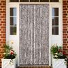 vidaXL Insect Curtain Brown and White 100x220 cm Chenille