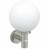 vidaXL Outdoor Wall Light Silver 28 x 25 x 38 cm