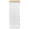 vidaXL Wine cabinet White 97 x 45 x 114 cm Solid Pine Wood