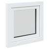 vidaXL Basement Window "RISOR" 60x60 cm Tilt&Turn DIN Left White