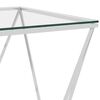 vidaXL Coffee Table Silver 80x80x45 cm Stainless Steel