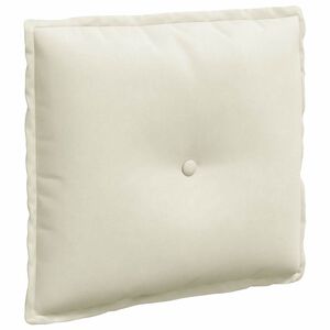 vidaXL Back Pillow Cream 50 x 45 cm Corduroy Fabric