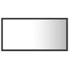 vidaXL LED Bathroom Mirror Grey 80x8.5x37 cm Acrylic