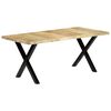 vidaXL Dining Table 180x90x76 cm Solid Mango Wood