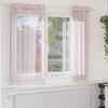 vidaXL Voile Curtains with Grommets 2 pcs Light Pink 140x175 cm