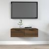 vidaXL Wall Cabinet Brown Oak 68x30x20 cm Engineered Wood